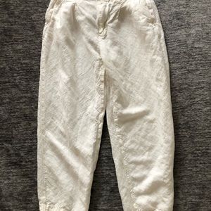 Madewell linen paper bag pants